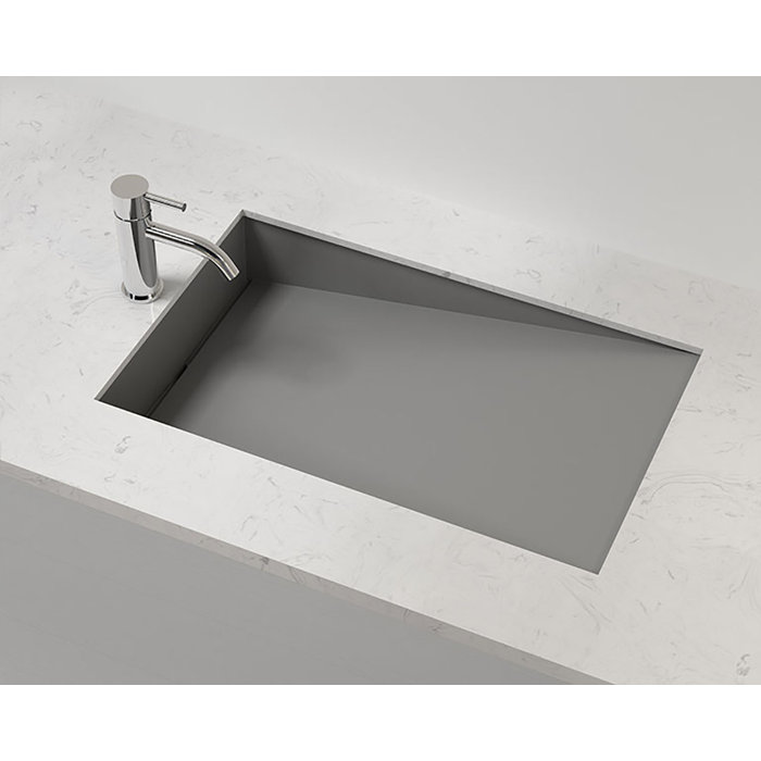 Badeloft 16.1'' Stone Rectangular Undermount Bathroom Sink Wayfair